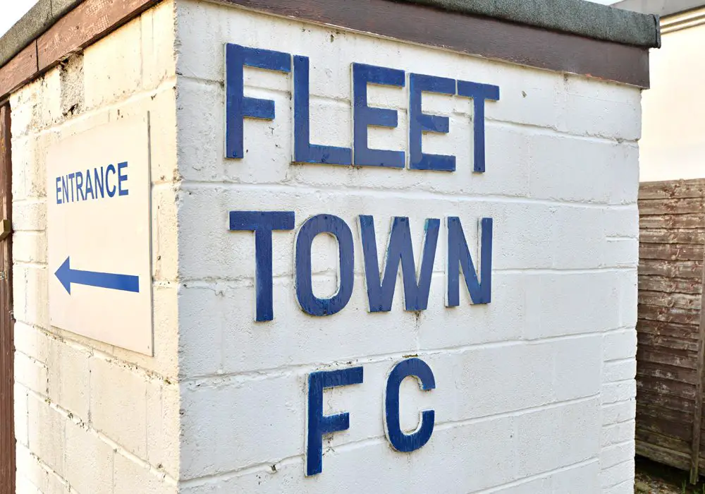 Fleet Town FC at Calthorpe Park.