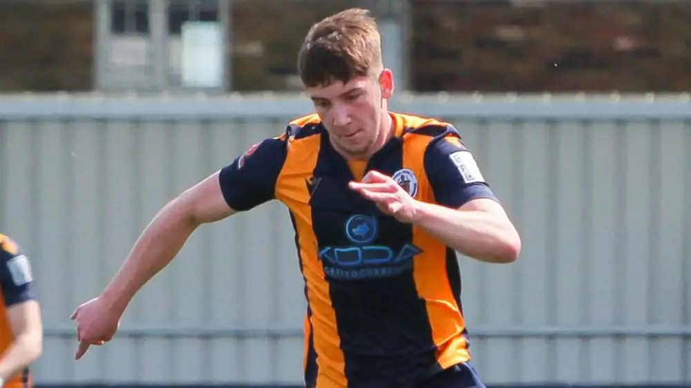 Gabe George playing for Slough Town. Photo: George Beck.