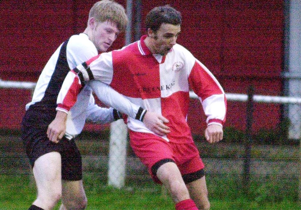 Gavin Smith captains Bracknell Town in the late 2000s.