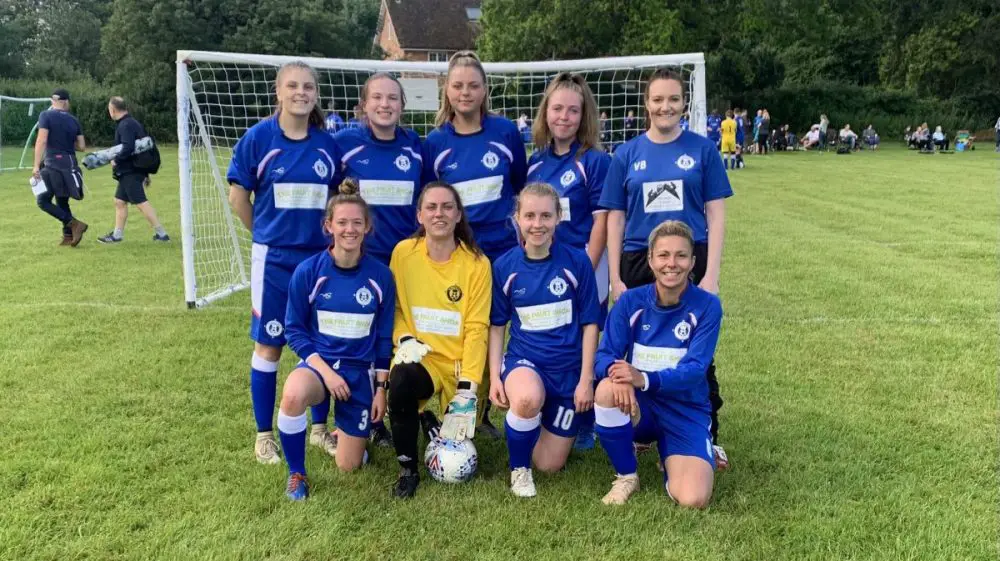 Burghfield Ladies debut the team at the annual Burghfield tournament. Photo: Tim Spray.