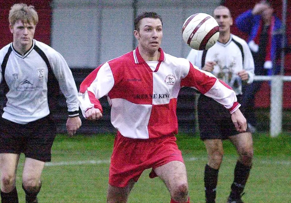 Jon Palmer playing for Bracknell Town.