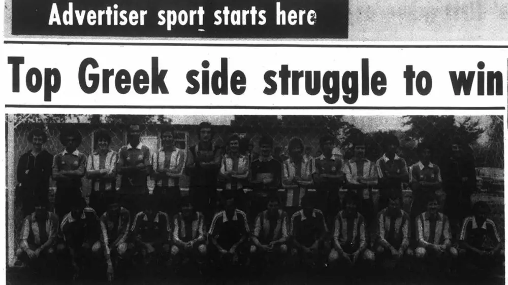 Headline and image from Maidenhead Town vs Panathinaikos in the Maidenhead Advertiser.