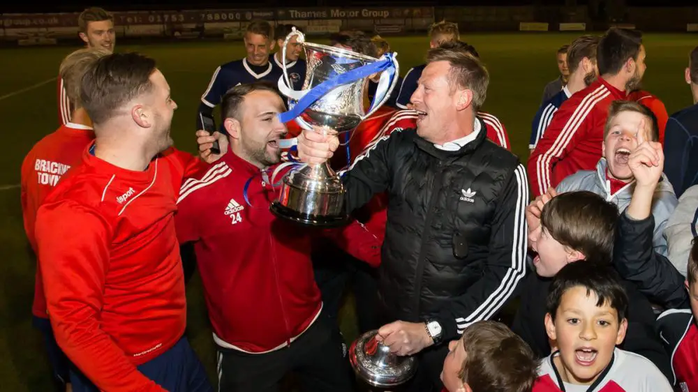 Mark Tallentire with the County Cup. Photo: Neil Graham / ngsportsphotography.com