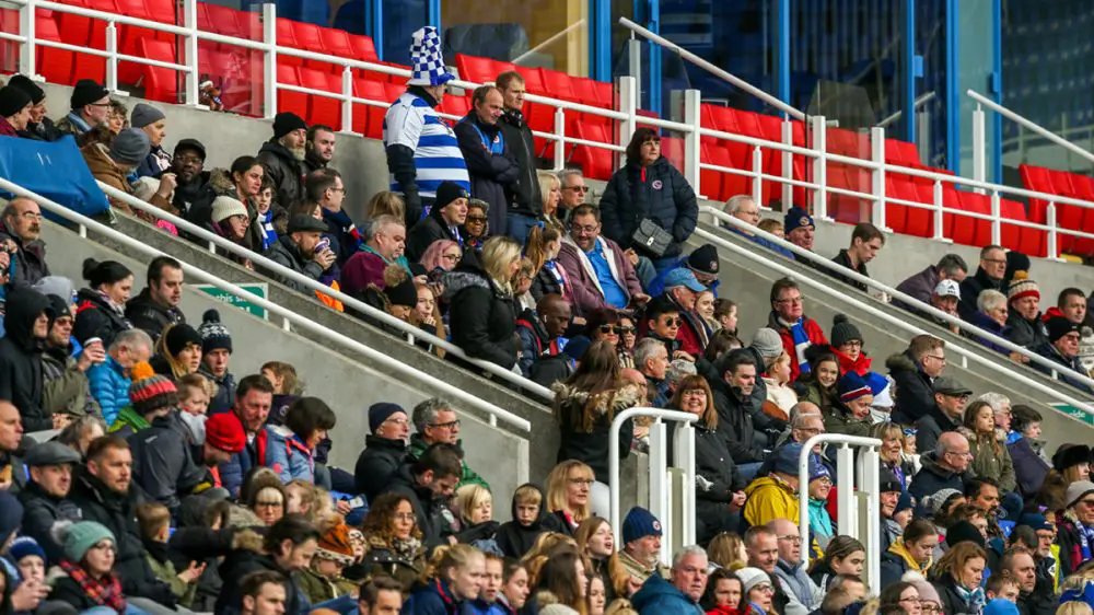Reading FC Women fans at Madejski Stadium. Photo: Neil Graham / ngsportsphotography.com