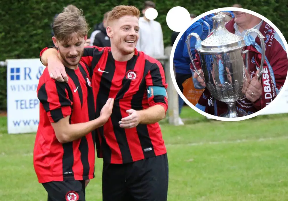 Charlie Oakley and Adam Barnard are dreaming of FA Cup glory. Photo: Richard Milam.