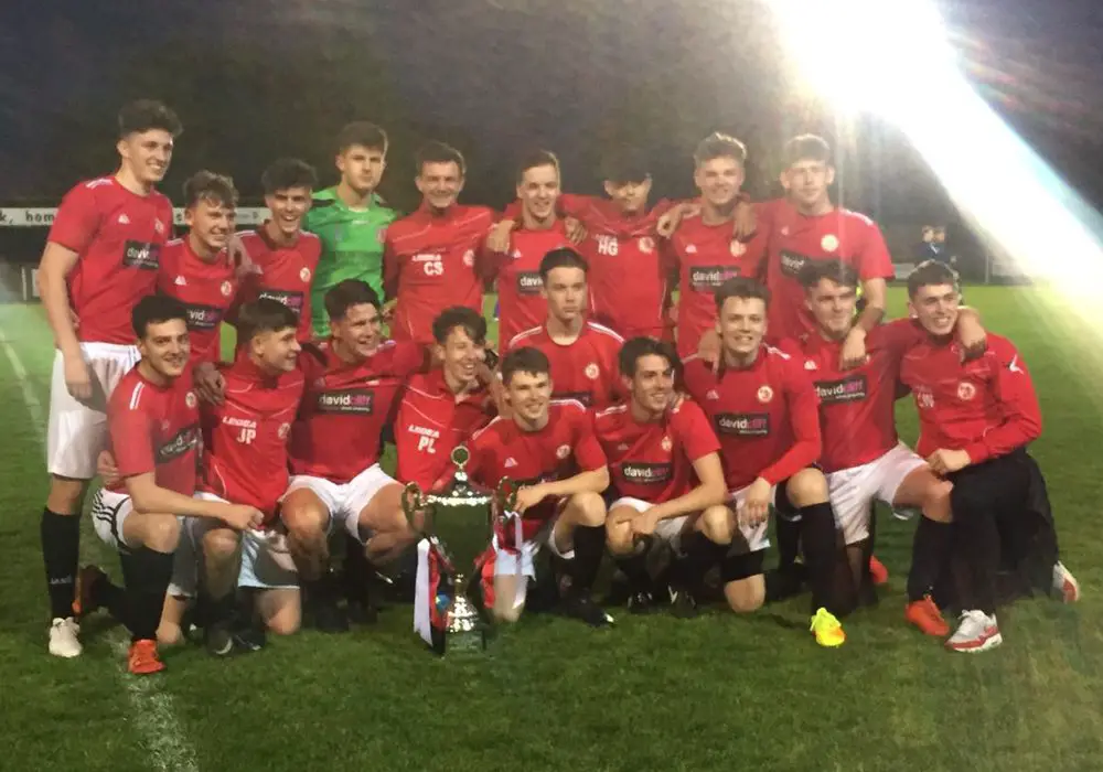 Sandhurst Town lift the Allied Counties Youth League Premier Division. Photo: Paul.