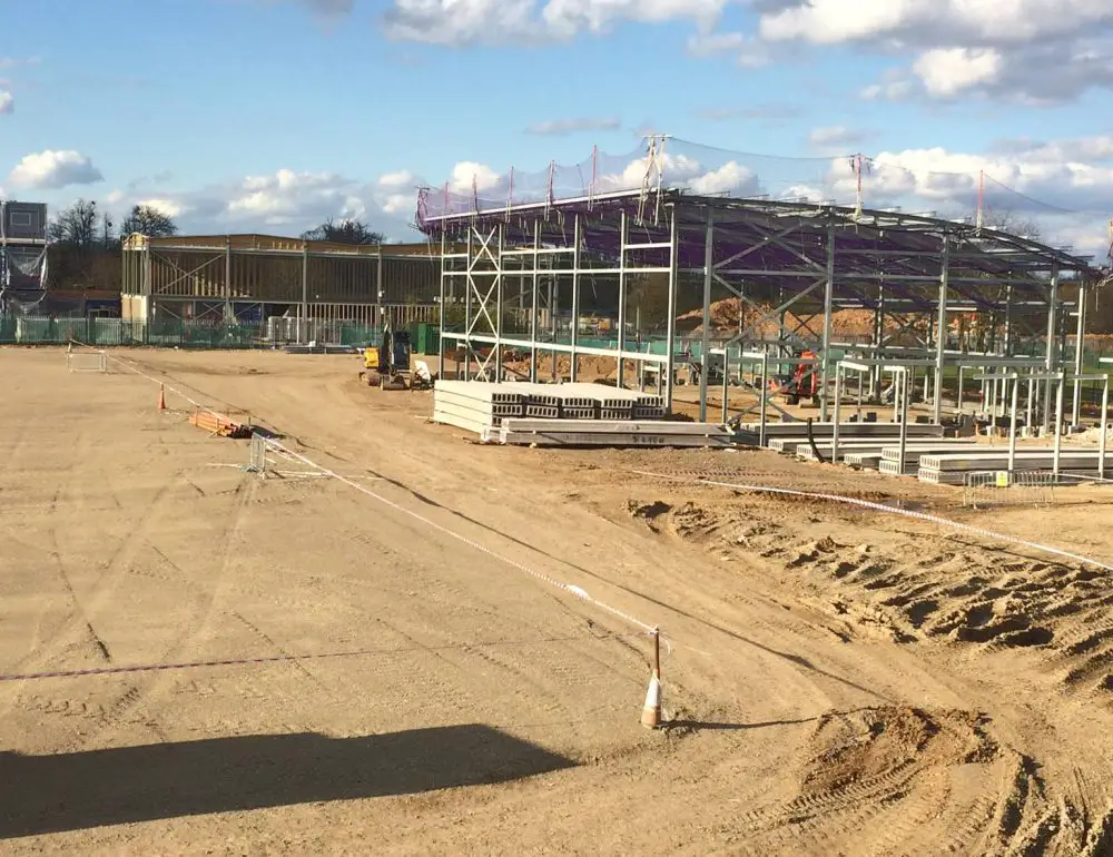 Slough Town's Arbour Park ground under construction. Photo: Neil Baker.