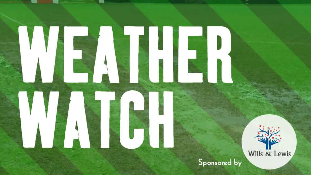 Football in Berkshire weather watch is sponsored by Wills & Lewis.