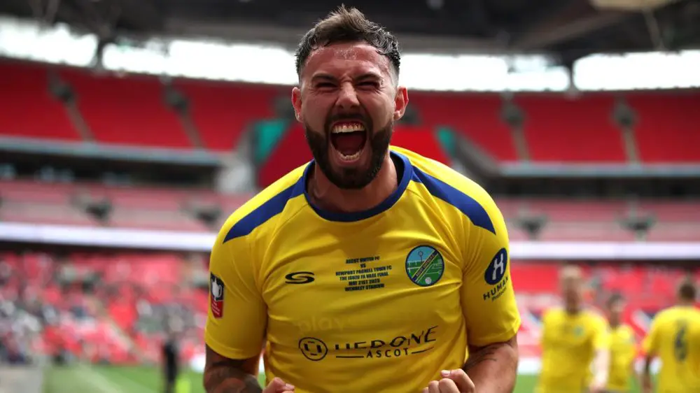 Harry Tucker at Wembley Stadium. Photo: Neil Graham.