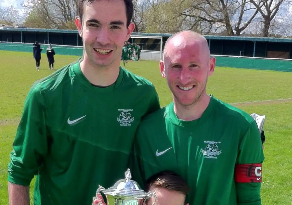 Ben Poynter and Lee Kilmartin with the County Cup. Photo: Darrell Freeland.