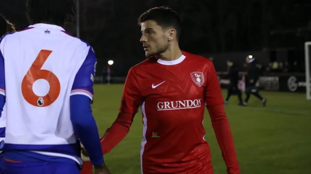 Bracknell Town's Seb Bowerman. Photo: Neil Graham.